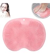 Shower Foot Scrubber Mat with Non-Slip Suction Cups, 2026 New Shower Foot & Back Scrubber Massage...