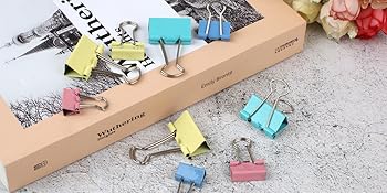 paper clips and binder clips set office supply set paper clips and binder clips colorful office