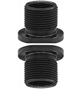 Rosojodg 2Pcs Black Adapter Aluminium Fine Workmanship Good Appearance, Cabinet Hardware 1/2 28 t...