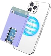 M-Plateau Magnetic Wallet for iPhone, Magnetic Card Holder with Adjustable Kickstand, Built-in Ri...
