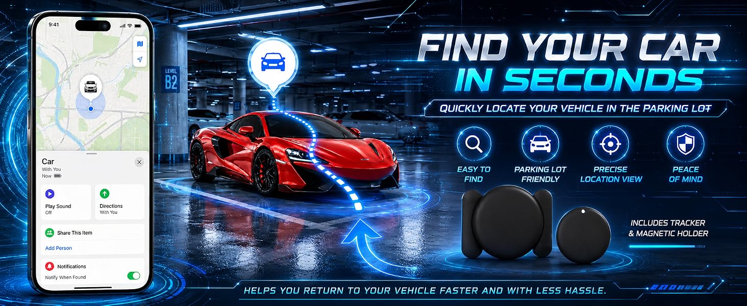 GPS Tracker for Vehicles,Magnetic Waterproof Car Tracker