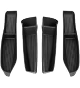 Shademax Set of 4 Car Door Organizer Tray for Tesla Model Y Juniper 2026 2025 Front& Rear Door Si...