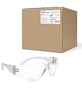 amoolo Safety Glasses for Men Women, Clear Eye Protection for Worl, Lab, Construction (Clear/Adul...