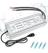 inShareplus 12V Power Supply, 300W LED Driver, AC 90-265V to DC 12 Volt 25A Converter, IP67 Water...