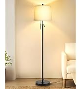 JUNNAI Floor Lamps for Living Room, Modern Floor Lamp Adjustable Height Standing Lamp, Dimmable T...