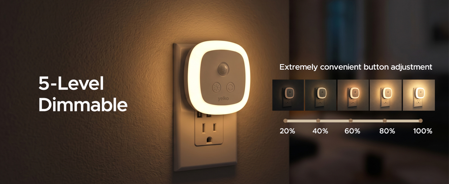 Adjustable night light adapts for nursery, elderly, and bathroom use, ensuring sleep-friendly light.