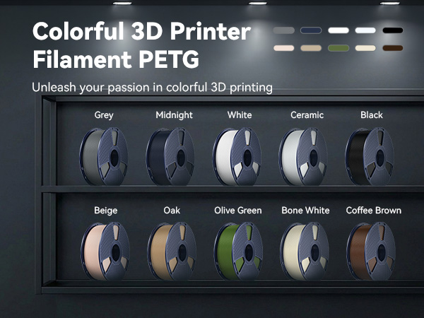 SUNLU 3D Printer Filament 3D Printing Filament 3D Printer Filament 3D PETG Filament 1.75mm