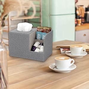 Creative Tissue Holder with Storage Compartment for Coffee Table