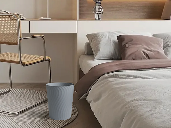 bedroom trash can