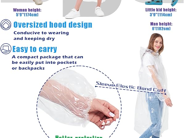 ponchos family pack