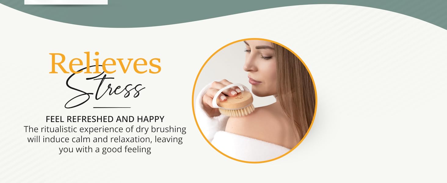 dry brushing body brush for lymphatic drainage, bath brush, dry brush, exfoliator