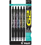 PILOT G2 Fashion Collection Colors Refillable and Retractable Rolling Ball Gel Pens, Fine Point, ...