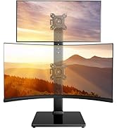 Perlegear Dual Vertical Monitor Stand for 13-40 inch Screen, Gaming Monitor Stand for 3080 3090 T...