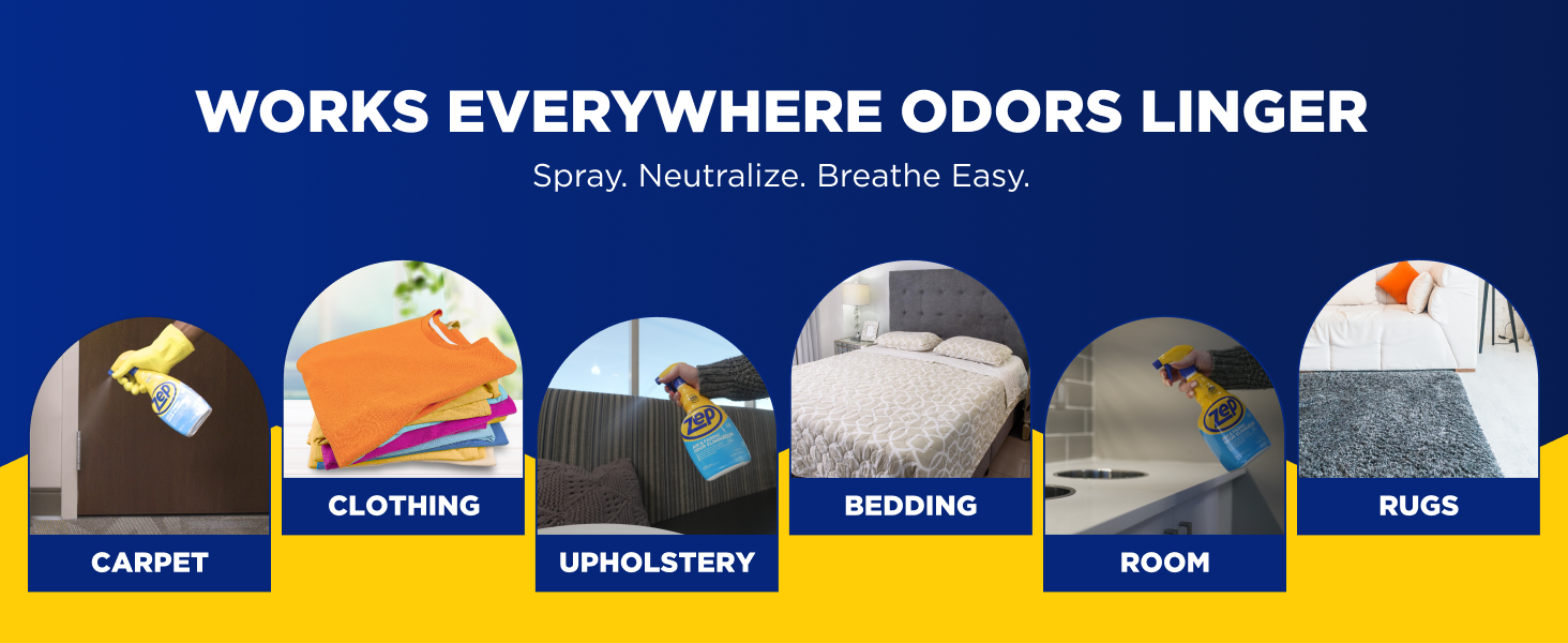 Works everywhere odors linger