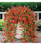ZFProcess Artificial Hanging Flowers Plants for Outdoor Spring Decoration, 2PCS Faux Silk Daisy U...