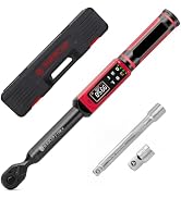 SUERCUP 3/8-inch Digital Torque Wrench(1.5-99.6Ft.Lb/2-135Nm) ±1% Accuracy Digital Torque Wrench ...