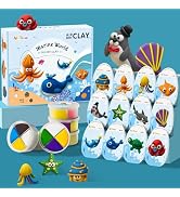 ARTPAR Air-Dry Clay Kit for Kids,12 Marine Animals? Modeling Magic Clay Sculpting Tools Set,Non-S...