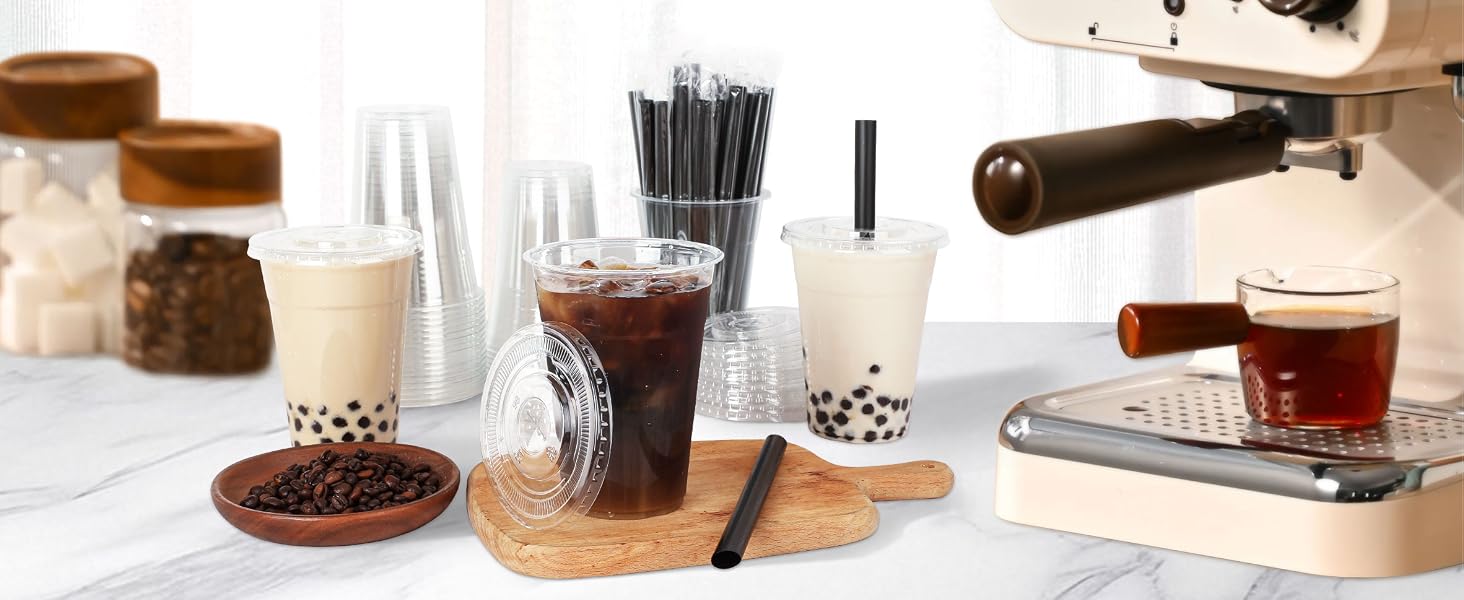 25 Sets - 16oz Disposable Cups