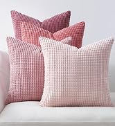 Topfinel Aesthetic Pink Room Decor Throw Pillows Covers for Couch Living Room Bedroom, Coquette R...