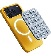 OCTOBUDDY Magnet - Dual Magnetic & Suction Phone Mount - Magnetic-Compatible Silicone Mobile Hold...