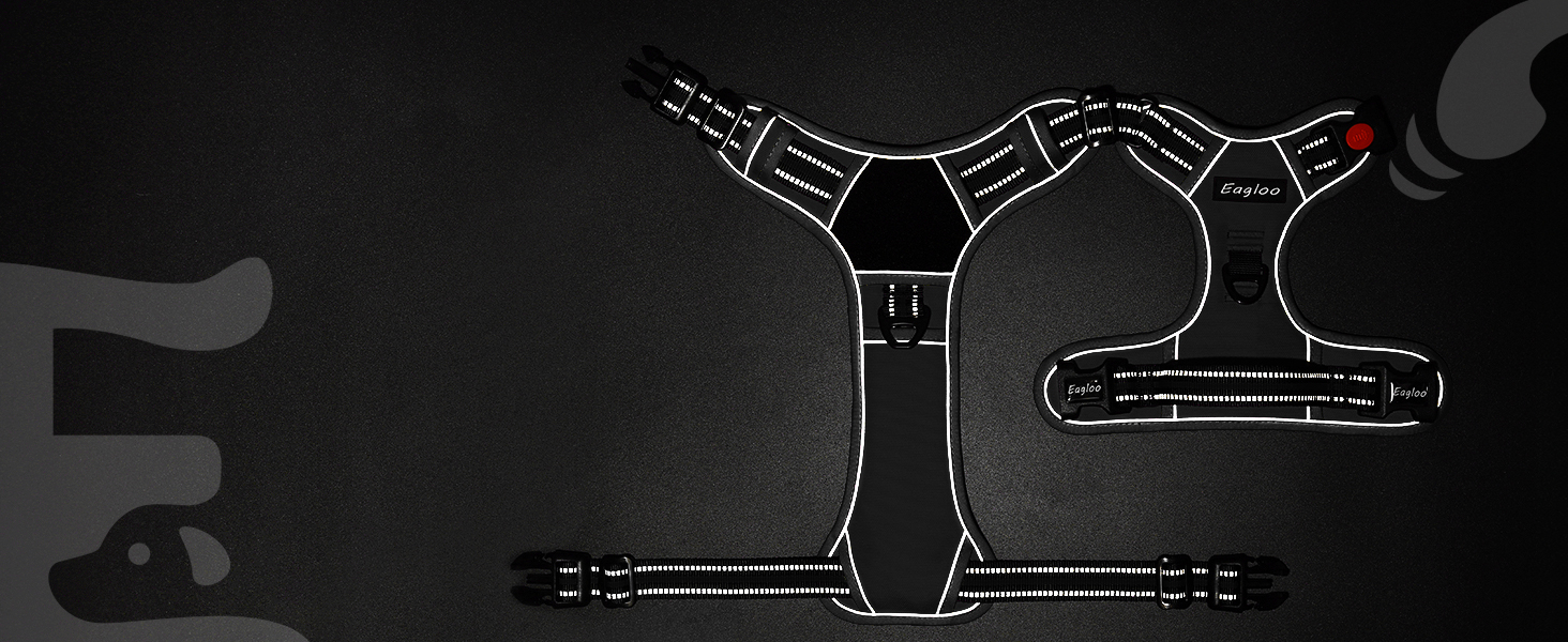 reflective dog harness