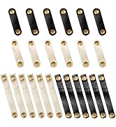 Viaky 24 Pieces Reusable Leather Cable Ties, Adjustable Cord Organizer Portable Earphone Winder U...