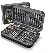 Asnish 66 in 1 Ratcheting Screwdriver Set, 58-Tooth T-Handle with Pad | Repair Kit for Electronic...