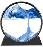 AREYCVK Sand Art Kits Moving Sand Art Liquid Motion, Round Glass Moving Sand Art Picture Relaxing...