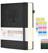 Ansopu Graph Paper Notebook Journal, 360 Numbered Pages Grid Notebooks 8.5 x 11, Thick 100gsm Pap...