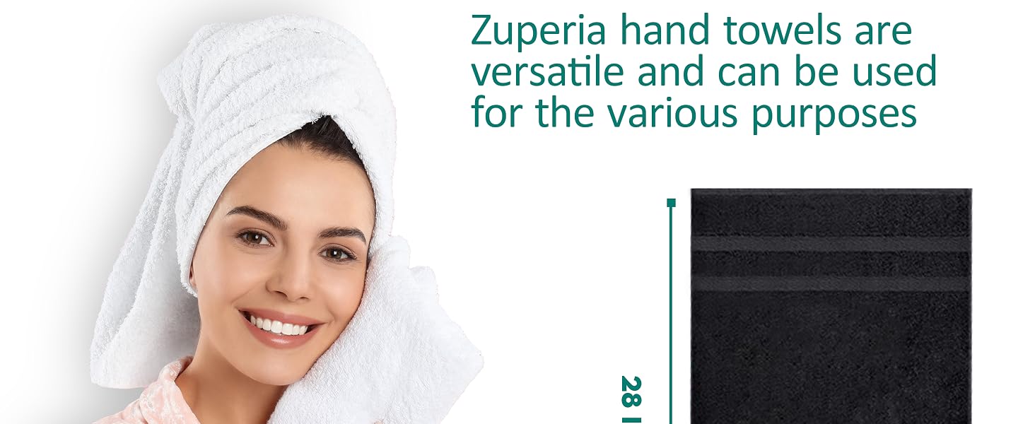 cotton hand towels 16 x 28 absorbent gym towels, spa towels set, quick dry towels, multicolor towels
