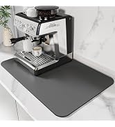 DK177 Coffee Mat Coffee Bar Mat Hide Stain Absorbent Drying Mat with Waterproof Rubber Backing Fi...