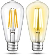Sphoon Dimmable LED Bulb 8W Equivalent 60 Watt 80 Watt Vintage Edison Bulb, ST58/ST19 Antique LED...