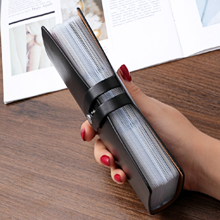 The edge of the business card holder is reinforced, sturdy and durable