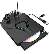 MAHAHUM External CD/DVD Drive for Laptop,8-in-1 Plug & Play USB DVD Drive DVD Player Portable CD ...