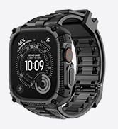 Fullmosa Band with Case for Apple Watch 49/46/45/44/42/41/40mm | Fits iWatch Series 11 10 9 8 7 6...