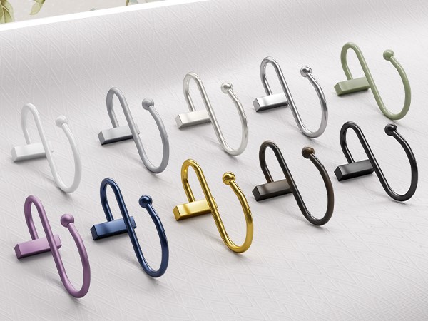Bathway T-Bar Design Shower Curtain Hooks