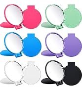 Jetec 12 Pieces Compact Mirrors Bulk Gifts Mini Vintage Pocket Mirrors for Purse Small Portable F...