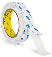 3M Double Sided Tape 1"×16.5Ft, Mounting Tape Heavy Duty No Residue, Removable PE Foam Tape Strip...