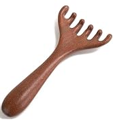 Moreinday Wooden Scalp Massager, Foot Massage Tool, Scalp Guasha for Stress Relax - Sandalwood