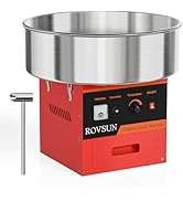 ROVSUN 21 Inch Cotton Candy Machine, Commercial Cotton Candy Maker Machine Electric Candy Floss M...