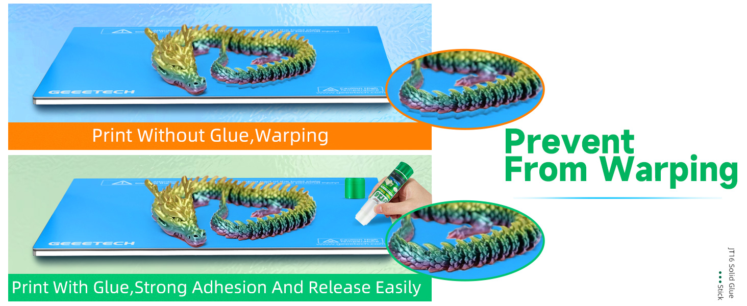 function prevent warping Strong Adhesion Release Easily