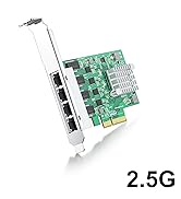 ipolex 8125-2.5G-4T, 2.5GbE network card, 2.5G NIC, 2.5Gb/s ethernet adapter, quad 2.5Gbase-T rj-45