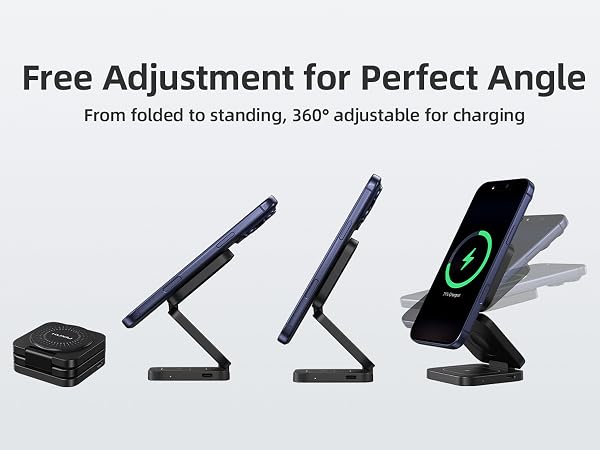 3 in 1 wireless charging station for iphone and watch