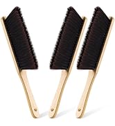 3 Pcs Wooden Hand Broom Set Counter Duster Dusting Bench Brushes Long Soft Bristles Handle Detail...