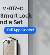 smart door lock with handle