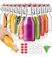 Alotpower Swing Top Glass Bottles 8 oz 12Pack, Flip Top Glass Bottles with Airtight Flip Lids for...