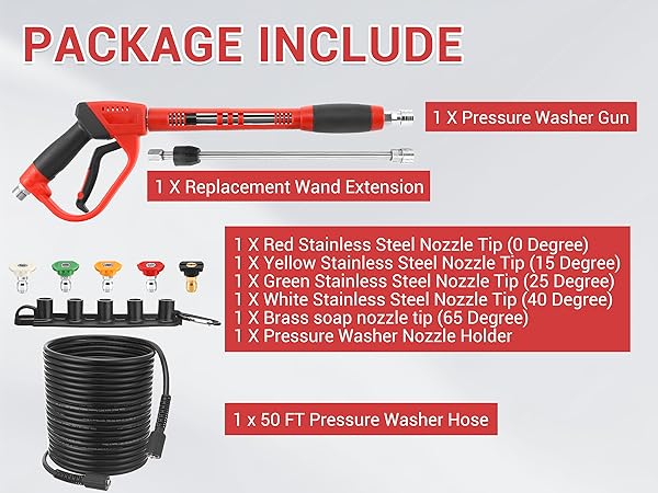 swivel pressure washer gun