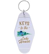 Keys To The Lake House Keychain Plastic Motel Lake House Key Ring Funny Lake House Key Chain Lake...