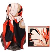 CODCOS Women's Square Silk Like Head Scarf Large 35 inch Silk Feeling Hair Wrapping Satin Scarves...
