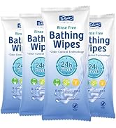 No Rinse Body Wipes for Adults - Thick Refreshing Shower Wipes with Aloe Vera for Camping, Travel...